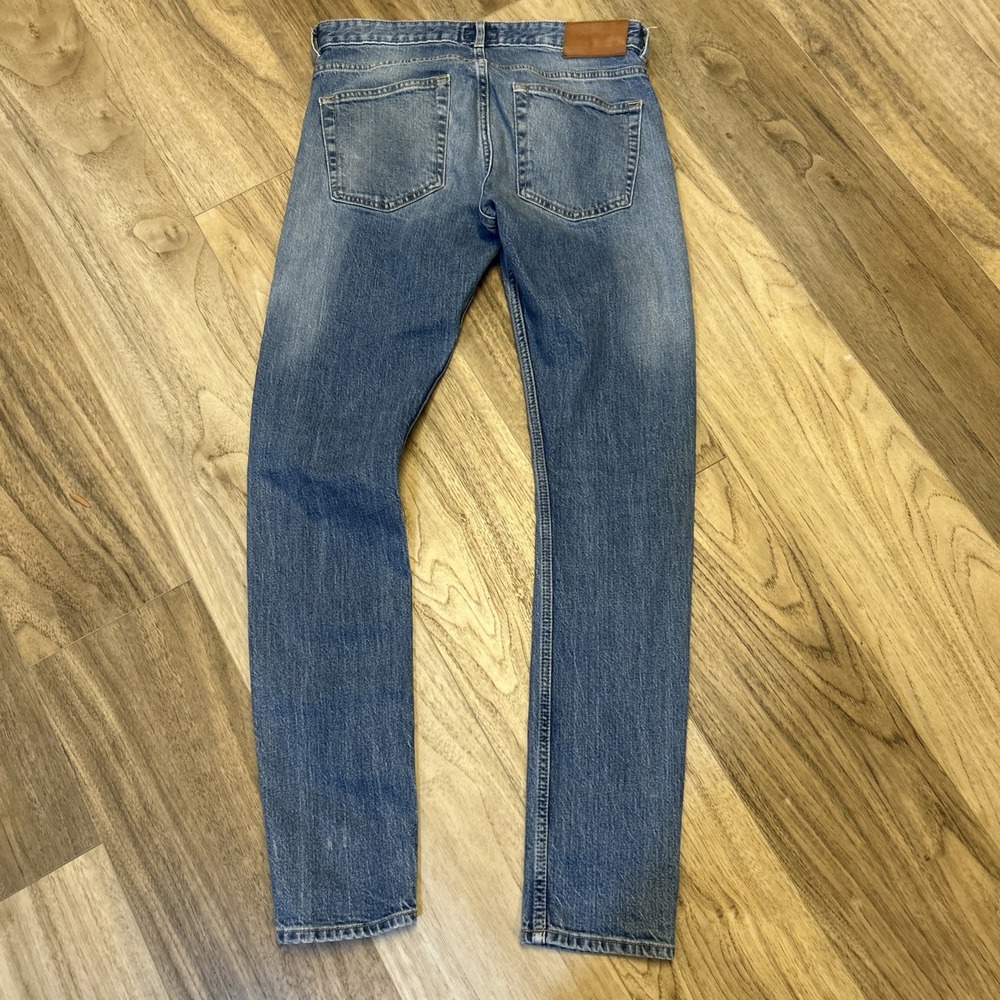 H&M Coupe Moulante‎ Jeans Mens 30X32 Blue Cotton Denim Skinny Leg Faded Stretch